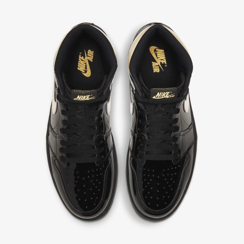 Jordan 1 cheap schwarz gold